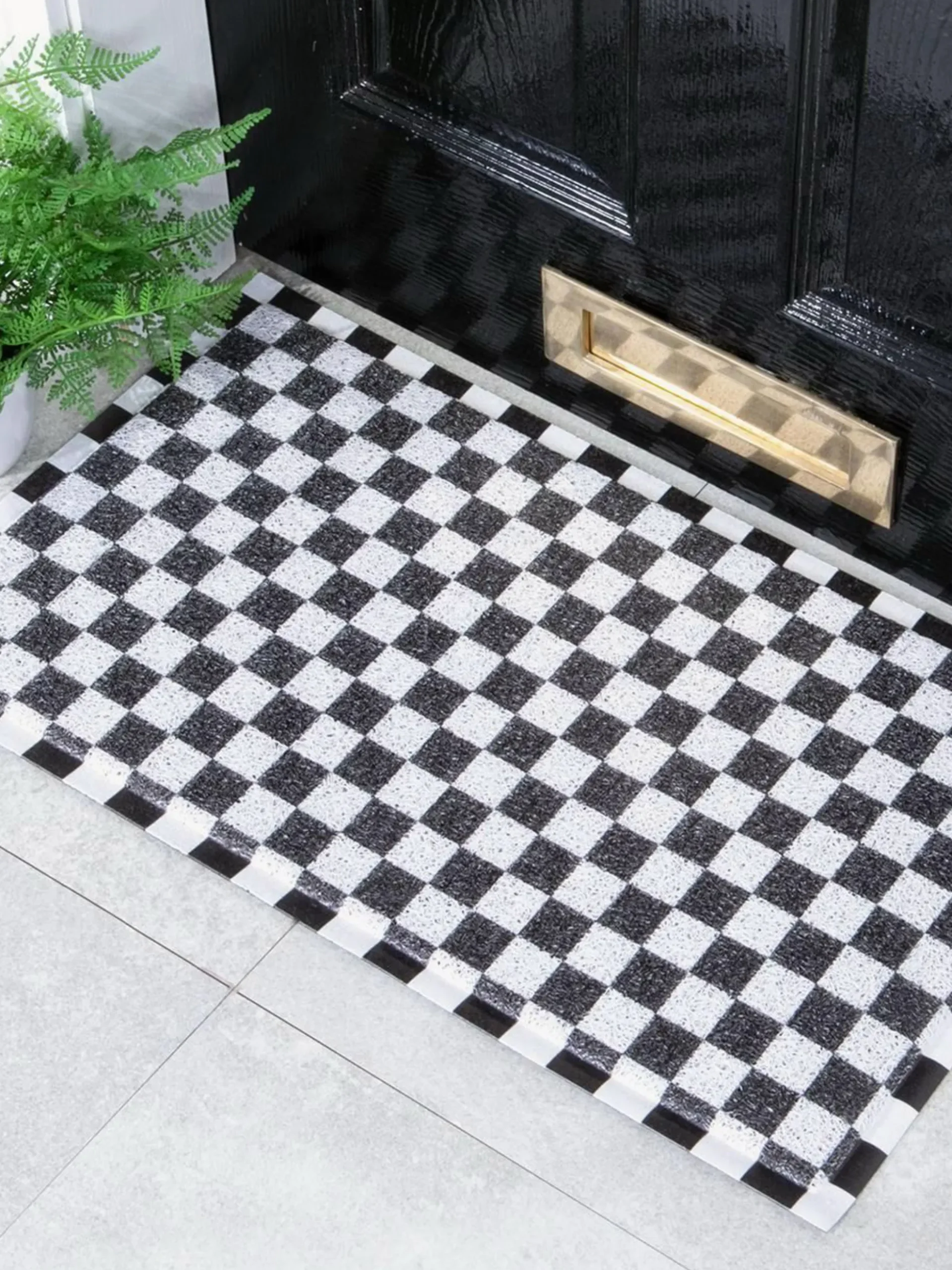 Zerbino lavabile Black Check