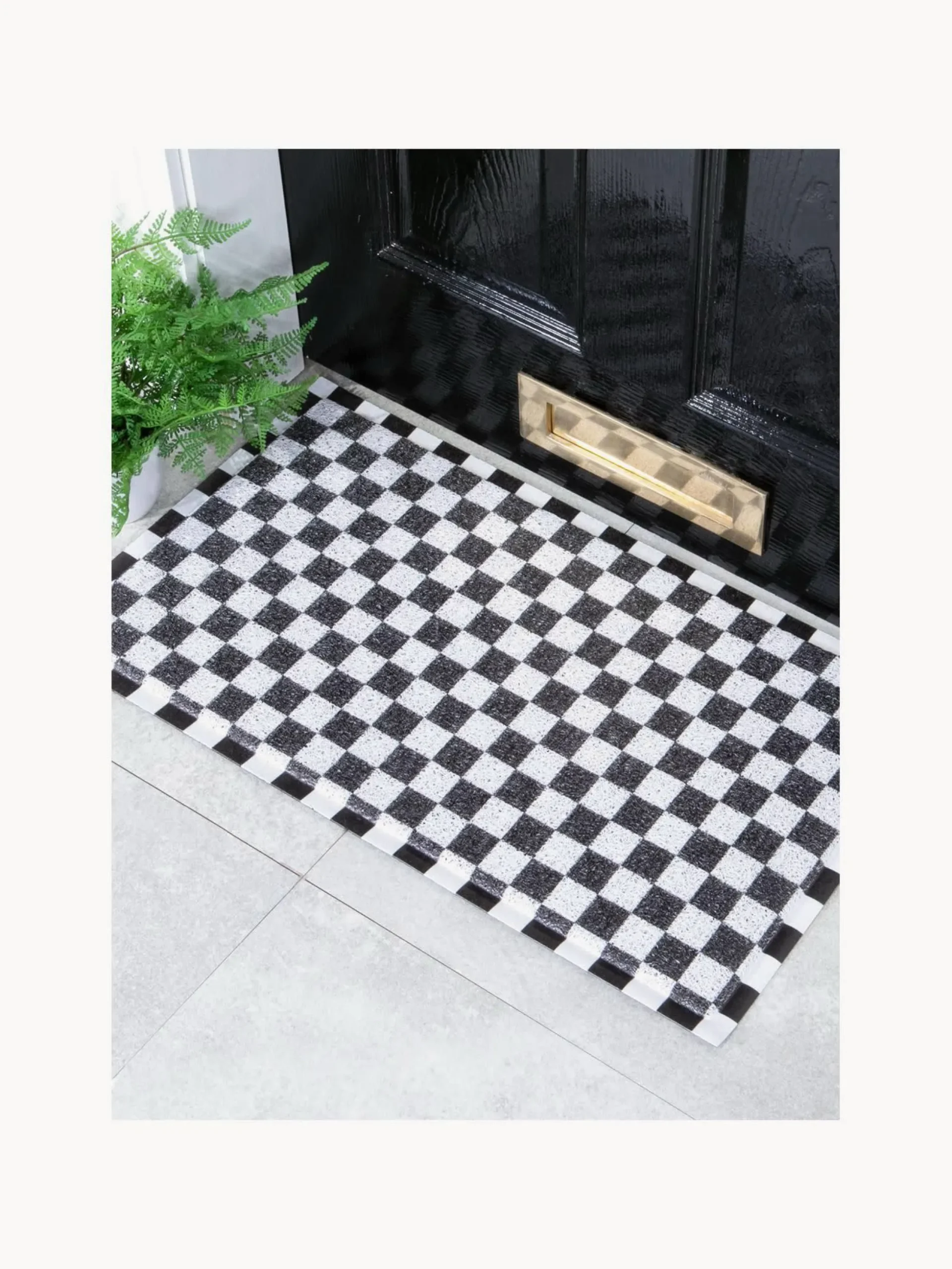Zerbino lavabile Black Check
